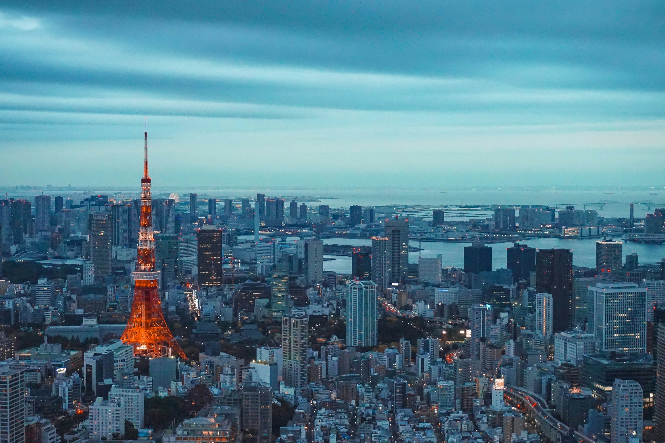 Tokyo skyline with Tokyo Tower